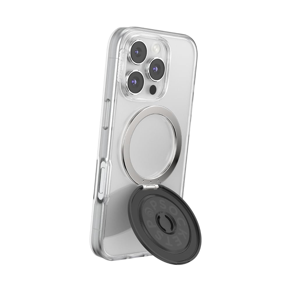 PopSockets Phone Grip with Expanding Kickstand, Adhesive Grip - Black