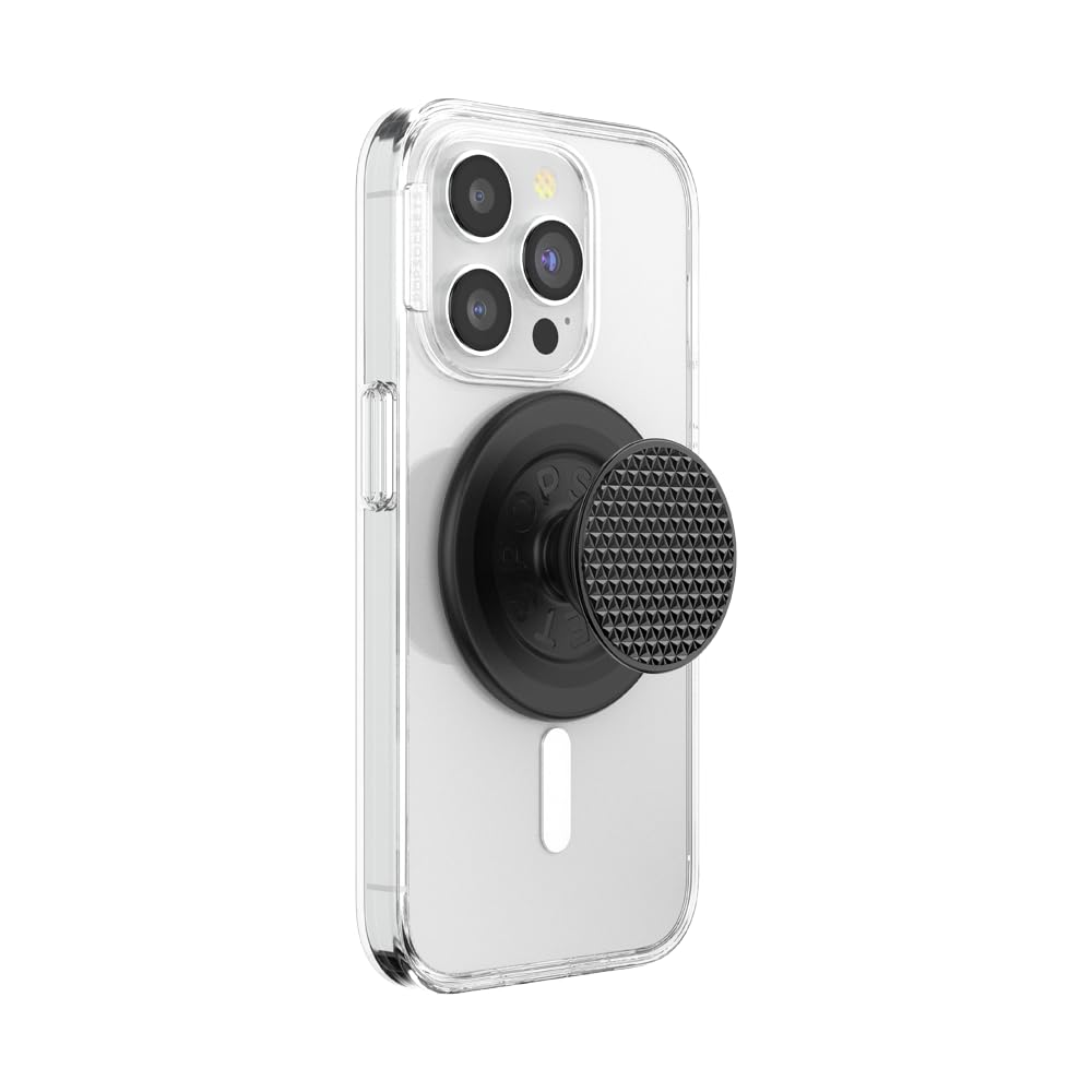 PopSockets Phone Grip with Expanding Kickstand, Adhesive Grip - Black