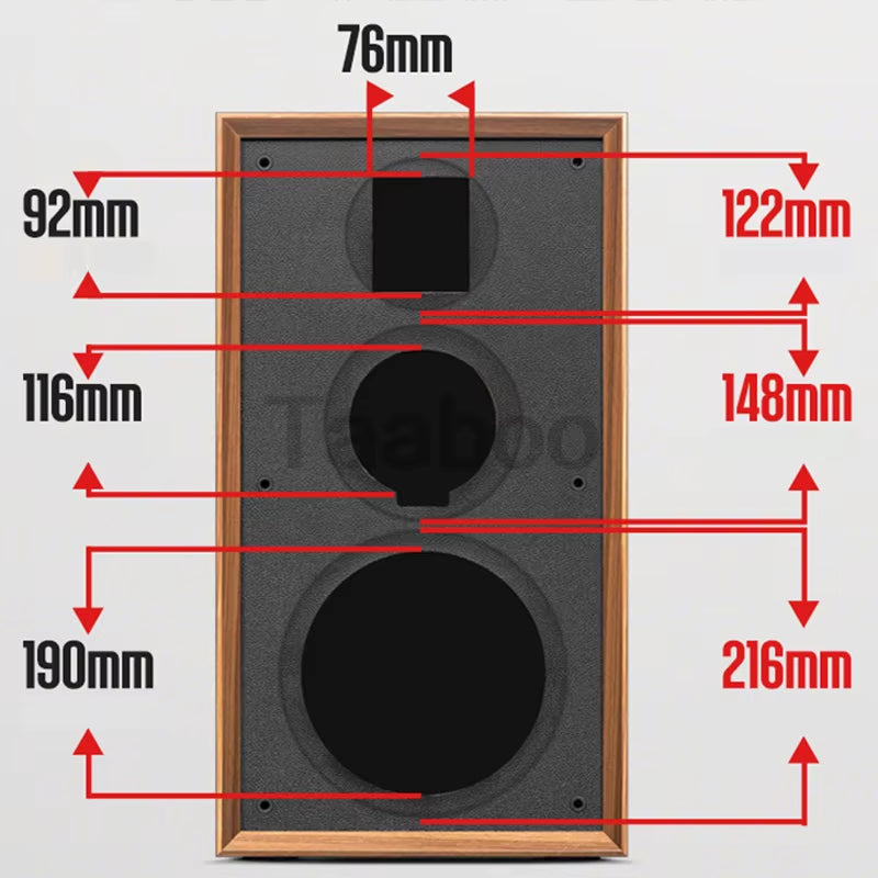 Experience Premium Sound with Our 8 Inch Three-Way Labyrinth Speaker Empty Box - Perfect for DIY Home Audio Projects!