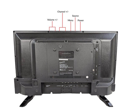 24" Supersonic 12 Volt AC/DC Widescreen LED HDTV with USB, SD Card Reader and HDMI