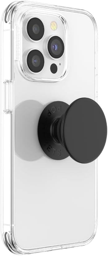 ​​​​PopSockets Phone Grip with Expanding Kickstand, Adhesive Grip - Black