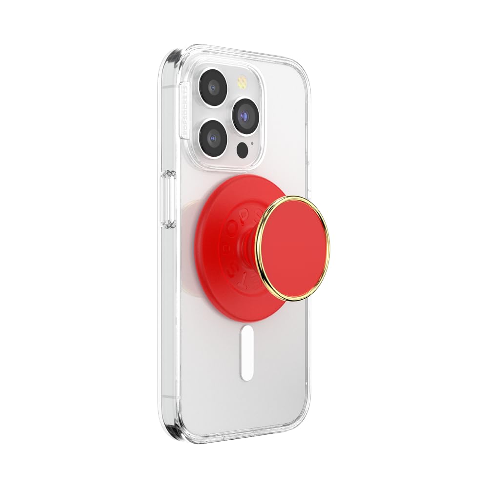 ​​​​PopSockets Phone Grip with Expanding Kickstand, Adhesive Grip - Black