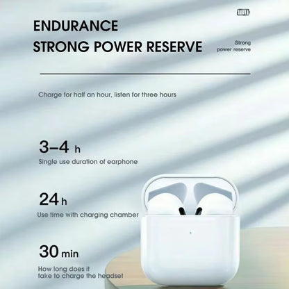 TWS Semi-In-Ear Wireless Headphones, Noise-Cancelling Bluetooth Headphones, Long Battery Life and Large Battery Capacity