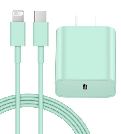 iPhone 14 13 12 Charger Fast Charging 20W PD USB C Wall Charger with 6FT Fast Charging Cable Compatible iPhone 14/13/12/11/Pro/Pro Max/Mini/Xs Max/XR/X, iPad