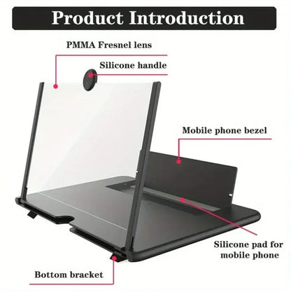Elevate Your Viewing Experience with the HD Screen Magnifier Amplifier - Video Phone Projector for All Smartphones