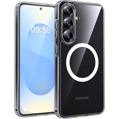 TOCOL for Samsung Galaxy S22 Ultra Case Magnetic, [Wireless Charging Compatible ][Military Drop Protection] Translucent Matte Back Cover for S22 Ultra, Black