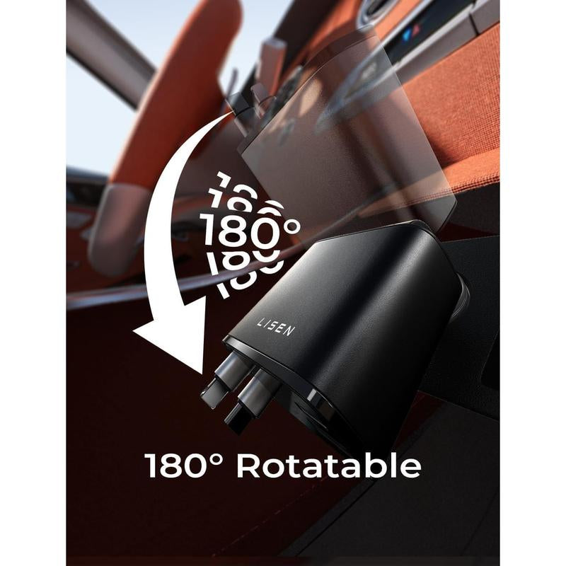 Retractable Car Charger [69W USB C Car Accessories Adapter ] for Iphone 16 USB C Charger Fast Charging, Travel Essentials Gifts for Women Men, Road Trip Essentials for Iphone 16E 16 15 14 13 12