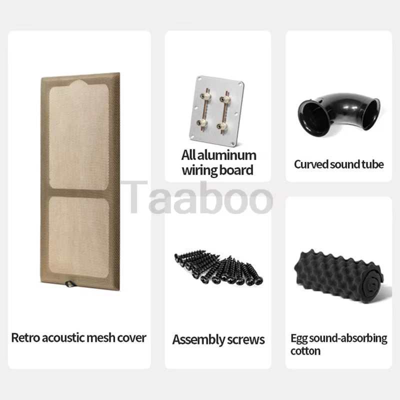 Experience Premium Sound with Our 8 Inch Three-Way Labyrinth Speaker Empty Box - Perfect for DIY Home Audio Projects!