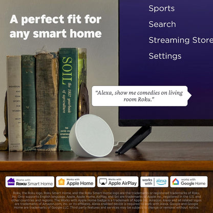 Smart TV 2025 – 40-Inch Select Series, 1080P Full HD TV – tv with Voice Remote – Flat Screen LED Television with Wi-Fi for Streaming Live Local News, Sports, Family Entertainment