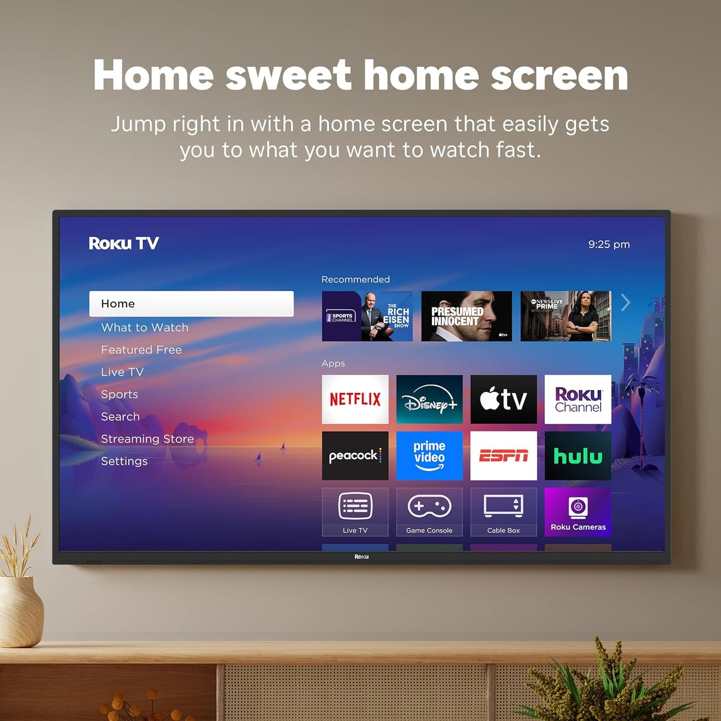 Smart TV 2025 – 40-Inch Select Series, 1080P Full HD TV – tv with Voice Remote – Flat Screen LED Television with Wi-Fi for Streaming Live Local News, Sports, Family Entertainment