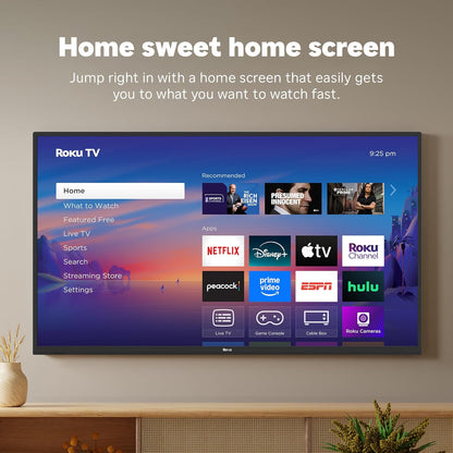 Smart TV 2025 – 40-Inch Select Series, 1080P Full HD TV – tv with Voice Remote – Flat Screen LED Television with Wi-Fi for Streaming Live Local News, Sports, Family Entertainment