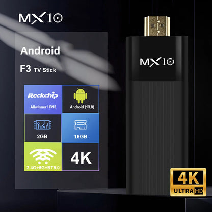 Experience Stunning 4K Streaming with the Factory Directly -F3 Android TV Stick - High Definition Entertainment at Your Fingertips!