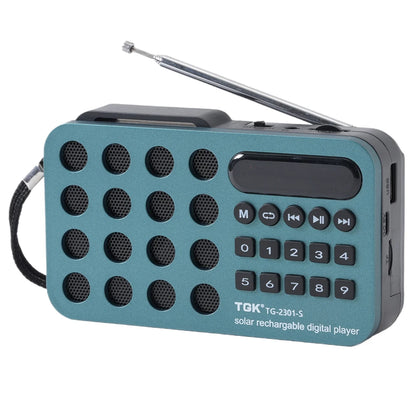 Digital Radio Speaker Music Player Bluetooth-Compatible Solar Charging/Rechargeable Battery Operated MP3 Player Built-In Speaker