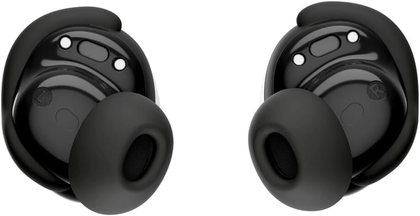 Bose Quietcomfort Bluetooth Earbuds, True Wireless Earbuds with Active Noise Cancellation and Mic, Deep Bass, IPX4 Rating, up to 8.5 Hours of Playtime, Black