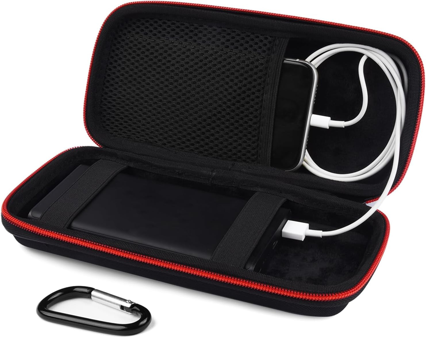 Powerbank Hard Travel Case Compatible RAV Power 26800/20100/20000Mah, Anker Power Core 26800Mah/ Powercore +26800Mah, ROMOSS 30000Mah, Miady Charger, Ekrist, Lab599 Tx500 Radio(Light Grey)
