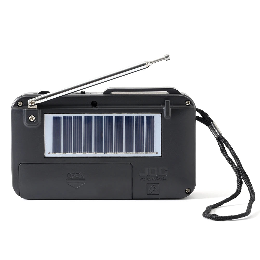 Digital Radio Speaker Music Player Bluetooth-Compatible Solar Charging/Rechargeable Battery Operated MP3 Player Built-In Speaker