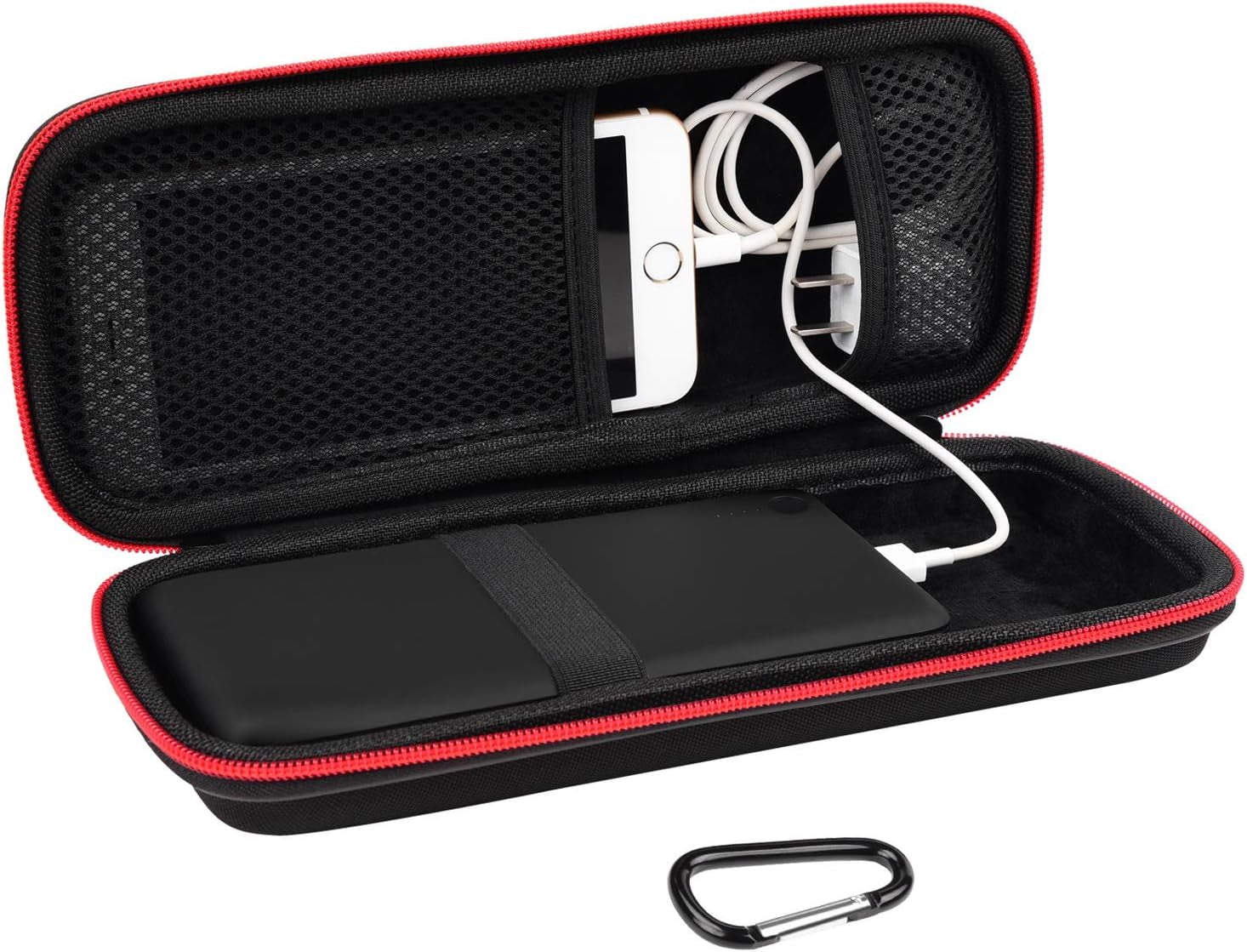 Powerbank Hard Travel Case Compatible RAV Power 26800/20100/20000Mah, Anker Power Core 26800Mah/ Powercore +26800Mah, ROMOSS 30000Mah, Miady Charger, Ekrist, Lab599 Tx500 Radio(Light Grey)