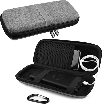 Powerbank Hard Travel Case Compatible RAV Power 26800/20100/20000Mah, Anker Power Core 26800Mah/ Powercore +26800Mah, ROMOSS 30000Mah, Miady Charger, Ekrist, Lab599 Tx500 Radio(Light Grey)
