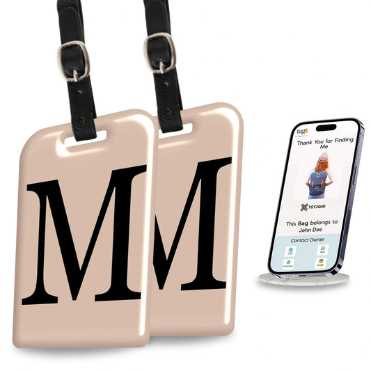Initials Bag tag M  [pack 2]
