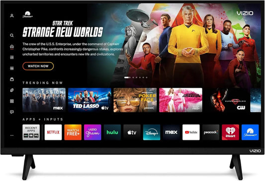 Vizio 40 inch smart TV with Alexa showing streaming apps and Star Trek Strange New Worlds on screen